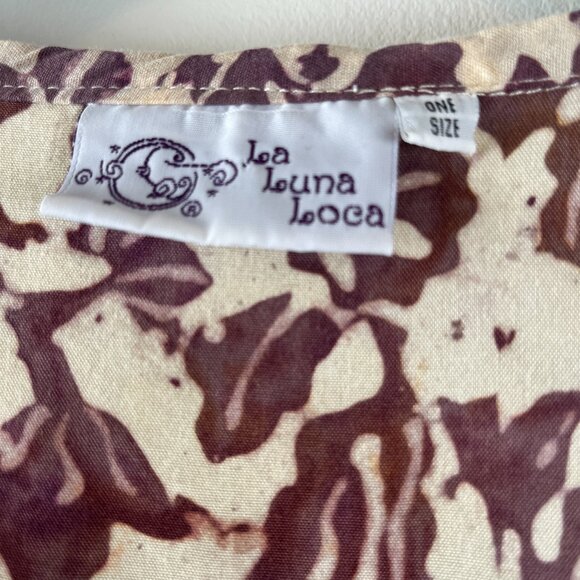 La Luna Loca Toast Printed Top Dolman Sleeve OS - Picture 3 of 5